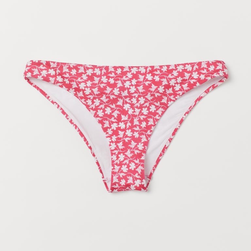 Pink Floral Bikini Bottoms